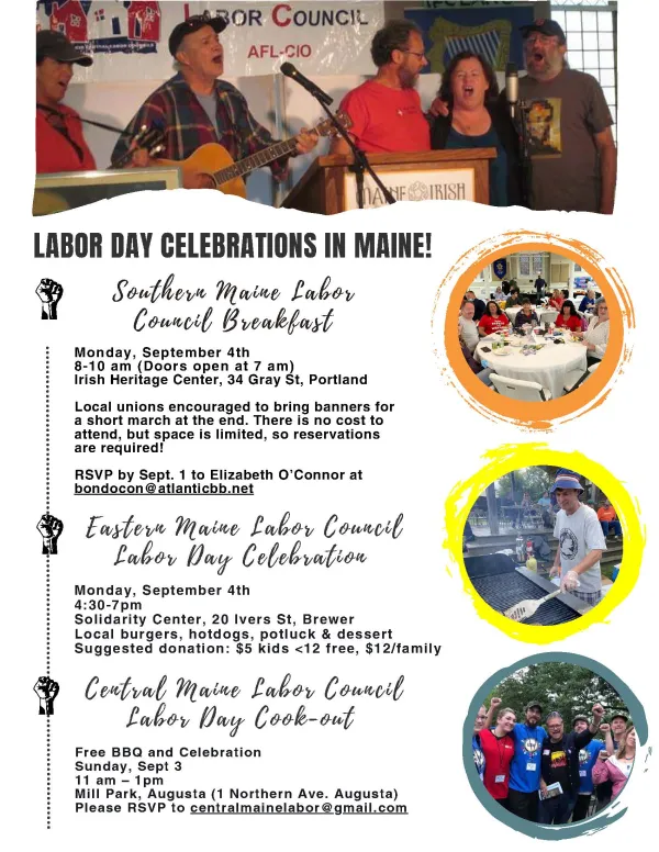 Maine Labor Day events